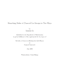 Branching Rules of Classical Lie Groups in Two Ways
