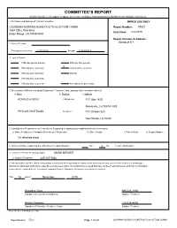 Committee's Report