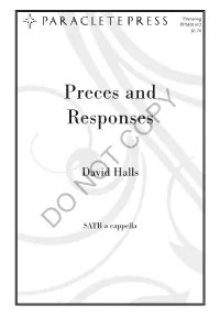Preces and Responses