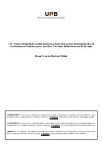 The Threat of Redistribution Under Democracy: Explaining Income Redistribution Based on Intersectoral Relationships of the Elites