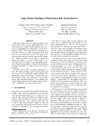 Using Model Checking to Find Serious File System Errors