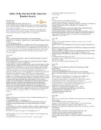 ABS Journal Index