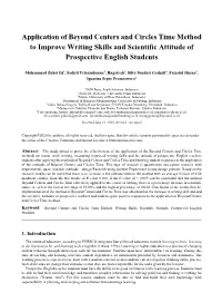 Application of Beyond Centers and Circles Time Method to Improve Writing Skills and Scientific Attitude of Prospective English Students