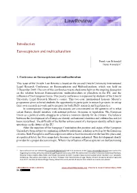 Introduction Euroscepticism and Multiculturalism