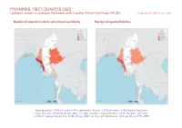 MYANMAR, FIRST QUARTER 2020: Update on Incidents According to the Armed Conflict Location & Event Data Project (ACLED) Compiled by ACCORD, 29 June 2020