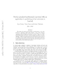 Nuclear Penalized Multinomial Regression with an Application to Predicting at Bat Outcomes in Baseball