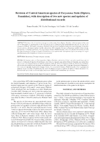 Revision of Central American Species of Euryomma Stein (Diptera, Fanniidae), with Description of Two New Species and Updates of Distributional Records