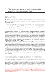 7. the Three- Stage Model of Service Consumption1