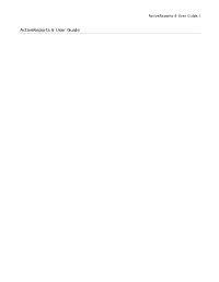Activereports 6 User Guide |