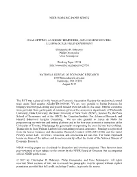 Goal Setting, Academic Reminders, and College Success: a Large-Scale Field Experiment