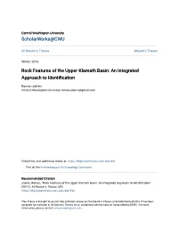Rock Features of the Upper Klamath Basin: an Integrated Approach to Identification