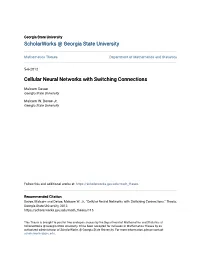 Cellular Neural Networks with Switching Connections