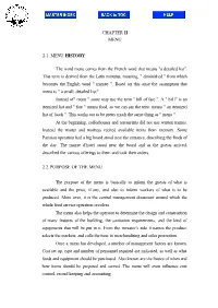 Chapter Ii Menu
