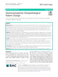 Glomerulonephritis Histopathological Pattern Change
