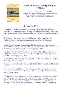 Barber's Almanac 1959