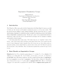 Imprimitive Permutation Groups