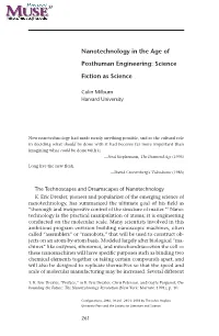 Nanotechnology in the Age of Posthuman Engineering: Science Fiction As Science