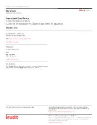 Sweet and Lowdown : Accords Nostalgiques / Accords Et Désaccords, États-Unis 1999, 95 Minutes]