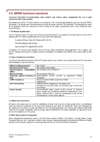 5.5. MNRE Technical Standards