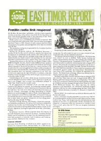 Fretilin Radio Link Reopened