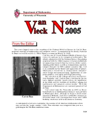 From the Editor