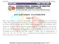 Jat Agitation: an Overview
