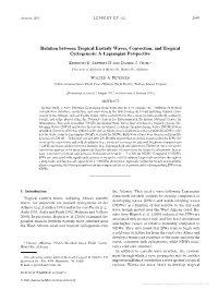 Relation Between Tropical Easterly Waves, Convection, and Tropical Cyclogenesis: a Lagrangian Perspective
