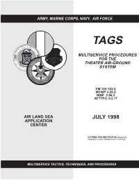 TAGS Multiservice Procedures for the Theater Air-Ground System