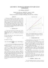 Technology Review of Dynamic Range Compression