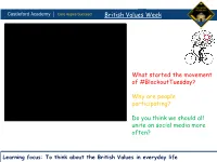 British Values Week What Started the Movement Of