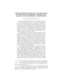 Districting Criteria and a Proposal for Their Empirical Redefinition