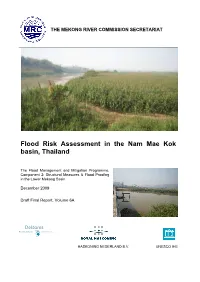Flood Risk Assessment in the Nam Mae Kok Basin, Thailand