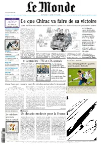 LE MONDE/PAGES&lt;UNE&gt;