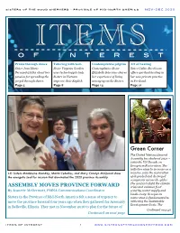 Items of Interest NOV-DEC-2020