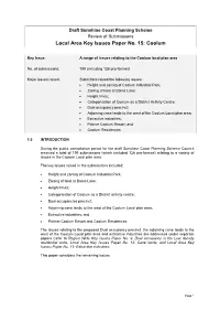 Local Area Key Issues Paper No. 15: Coolum