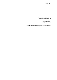 PLAN CHANGE 48 Appendix C Proposed Changes to Schedule 3