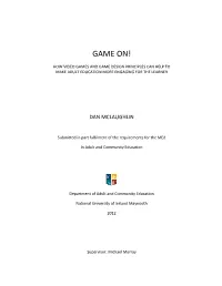 What Adult Education Can Learn from Video Games