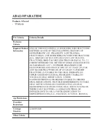 Abaloparatide