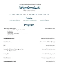 Concert Program