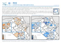 COVID-19 Camp Vulnerability Index As of 04 May 2020