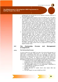 Effectiveness of SRB Programmes Scrutiny