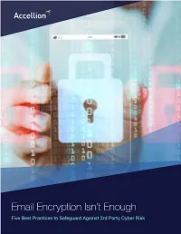 Email Encryption Isn't Enough