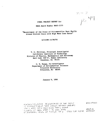 FINAL PROJECT REPORT for NASA Award Number NAG5-1153 '