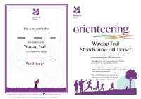 Orienteering Template Leaflet
