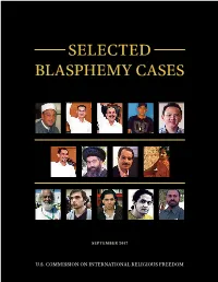 Selected Blasphemy Cases