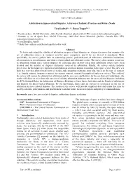 Arbitration in Space-Related Disputes: a Survey of Industry Practices and Future Needs