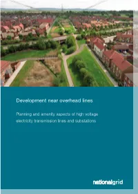 Development Near Overhead Lines