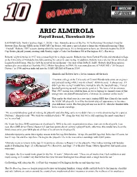 ARIC ALMIROLA Playoff Bound, Throwback Style