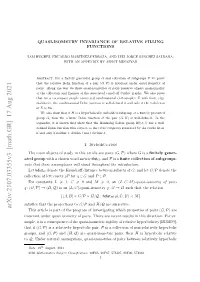 Arxiv:2107.03355V3 [Math.GR] 17 Aug 2021