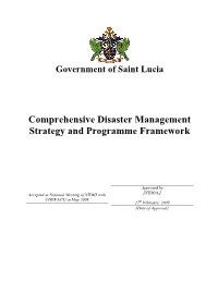 Comprehensive Disaster Management Strategy and Programme Framework